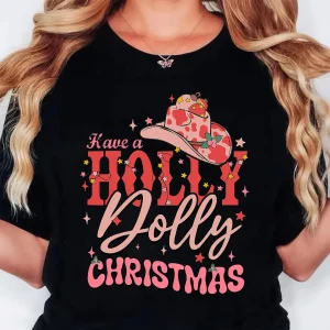 Boots Christmas Shirts Western Cowgirl Holiday Tee Casual Short Sleeve Top Women's Clothing Cartoon Streetwear Y2k Clothes