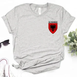 Albania tshirt women Japanese streetwear graphic Tee female Japanese clothing